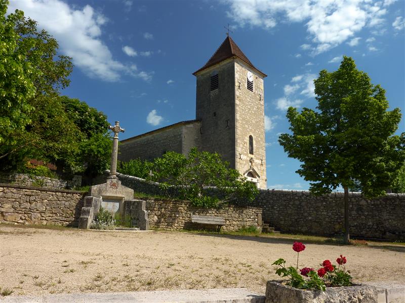 Sauliac - Place de l'église _05 © Lot Tourisme - C. Sanchez