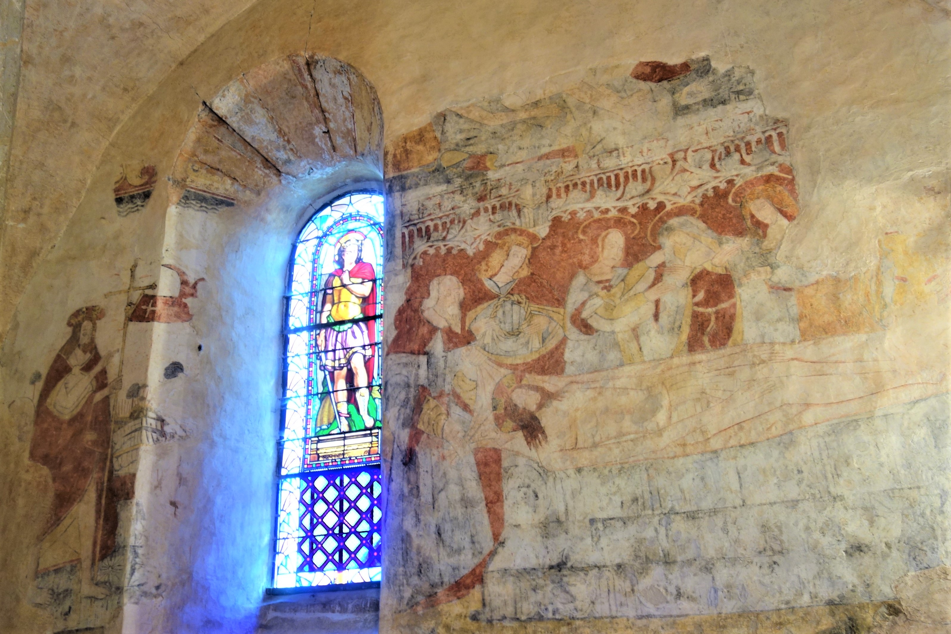 Visite-découverte des peintures murales de l’église de Soulomès, avec Emmanuel MOUREAU, chargé de protection à la DRAC Occitanie