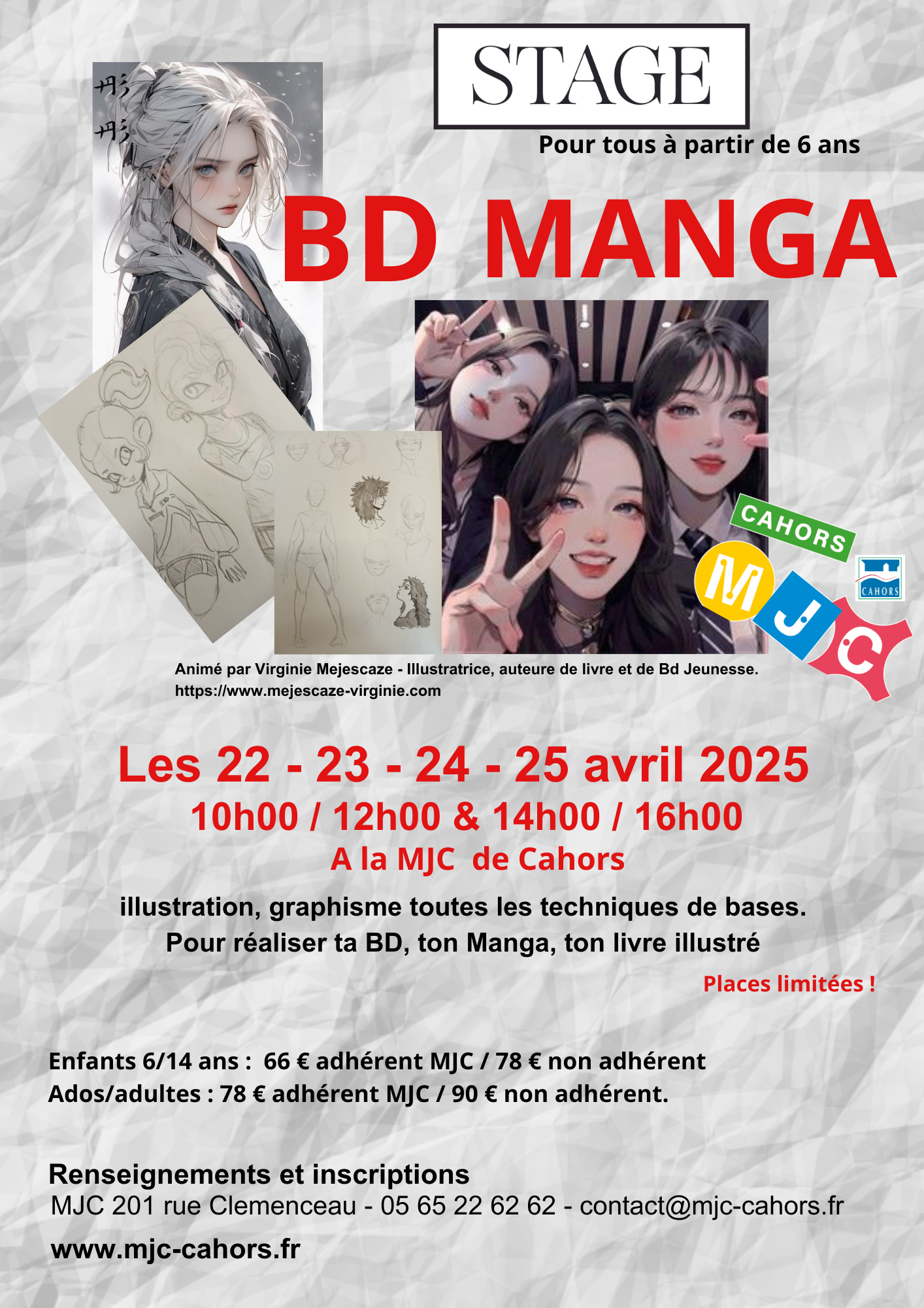 Stage de BD, Manga et Illustration à la MJC