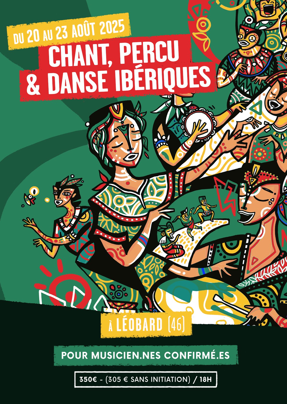 Stage chant, percussion et danse