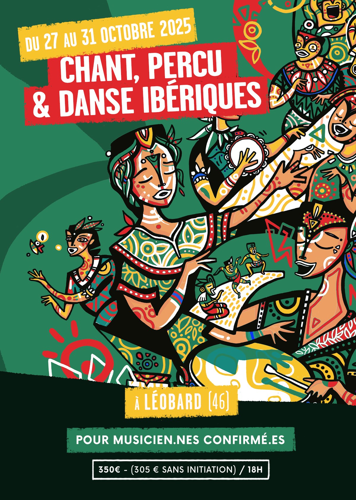 Stage chant, percussion et danse