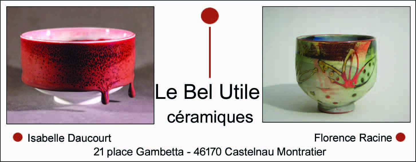 Exposition de céramiques à la galerie Le Bel Utile