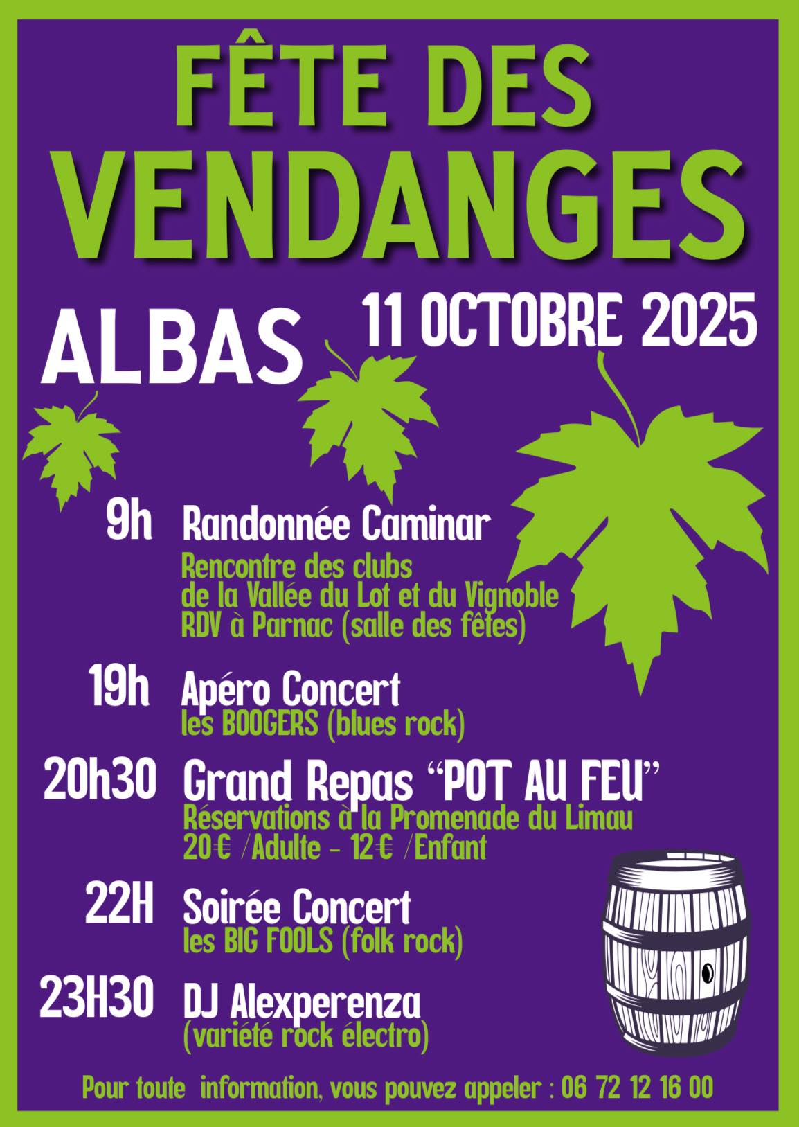 Fête des vendanges à Albas