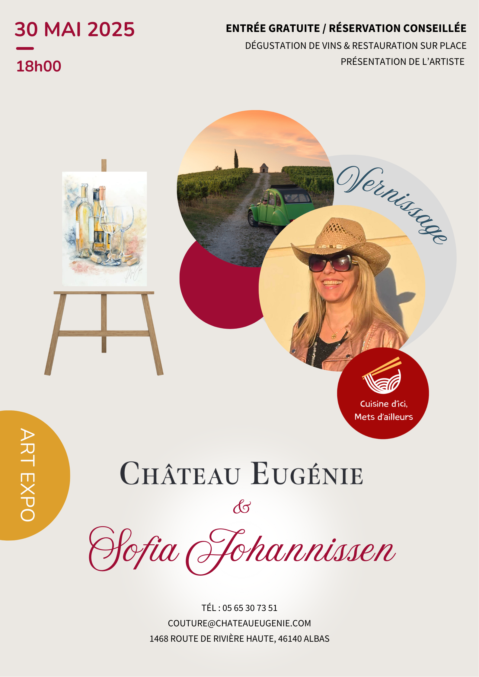 Vernissage au Château Eugénie