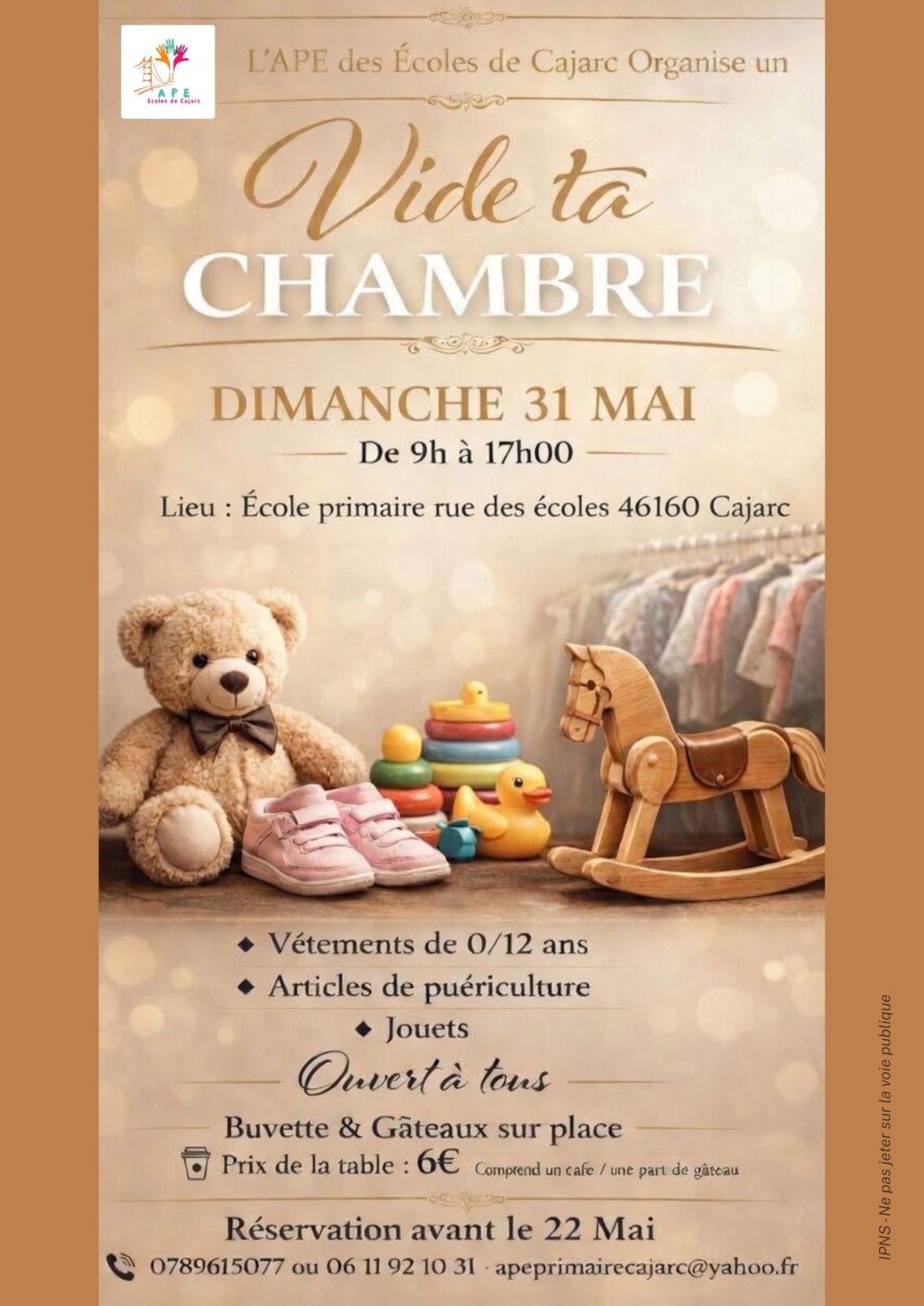 Vide ta chambre à Cajarc — visuel événement