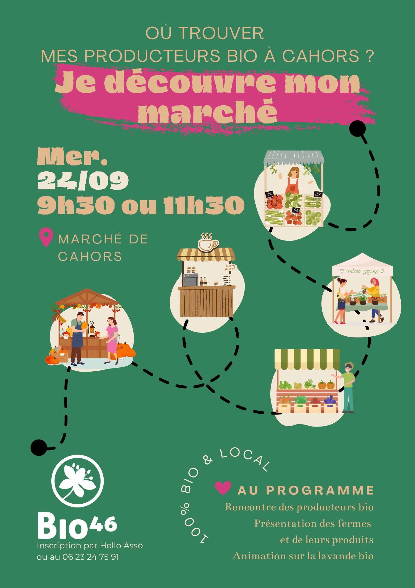 Je découvre mon marché : où trouver mes producteurs bio à Cahors ?