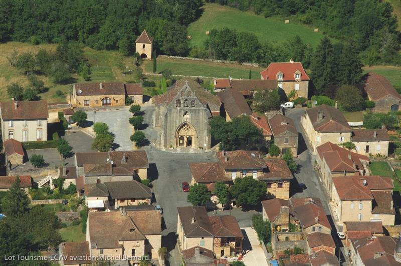 Vue aérienne de Montcabrier