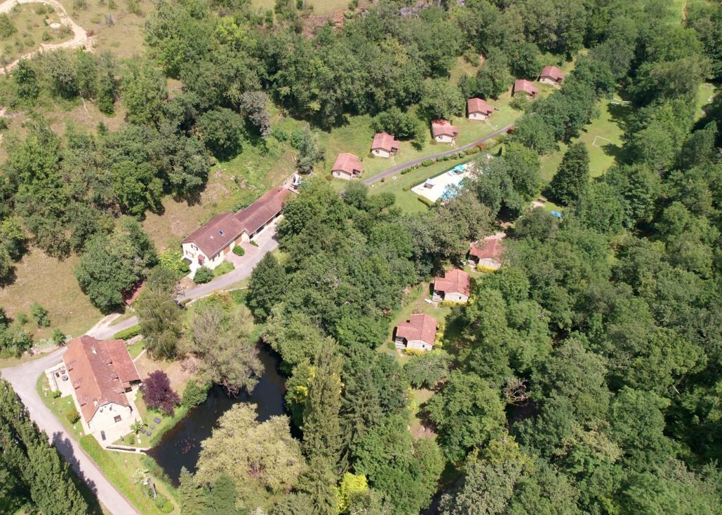 Vue aérienne domaine
