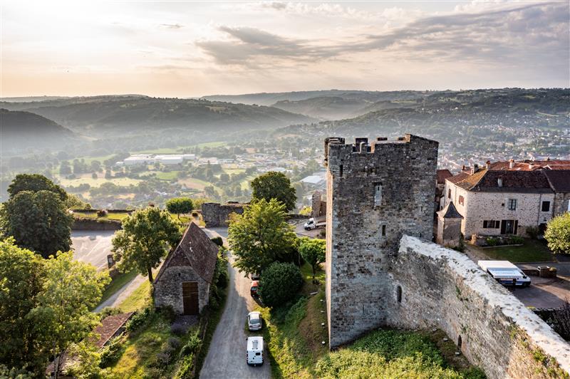 Vue drone de Capdenac-le-Haut © Cyril Novello - Lot Tourisme 210721-080647