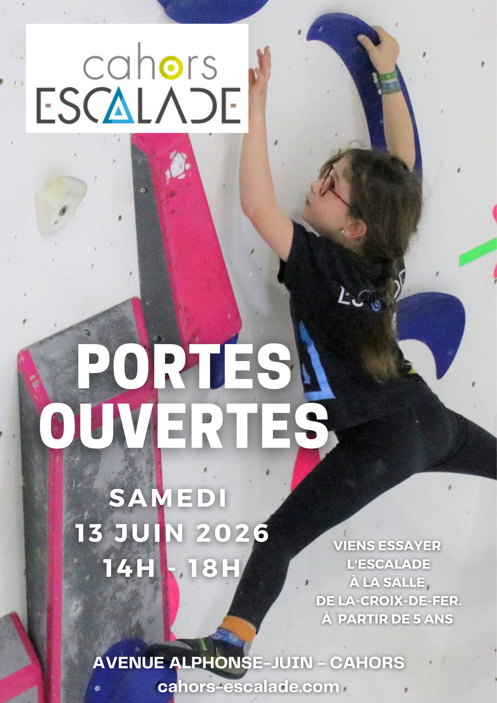 Journée portes ouvertes à Cahors Escalade — visuel événement