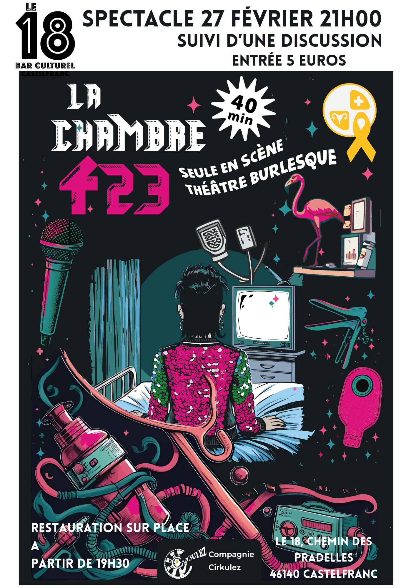 Spectacle burlesque : La Chambre 423