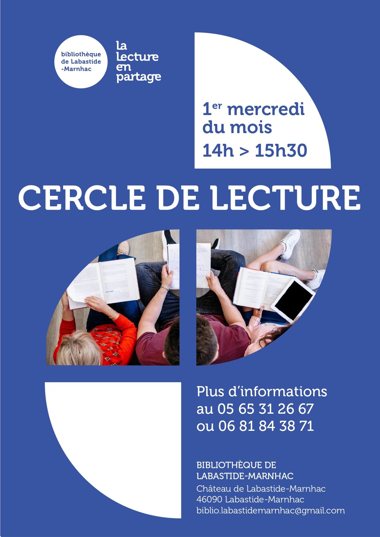 Cercle de lecture à la bibliothèque de Labastide-Marnhac