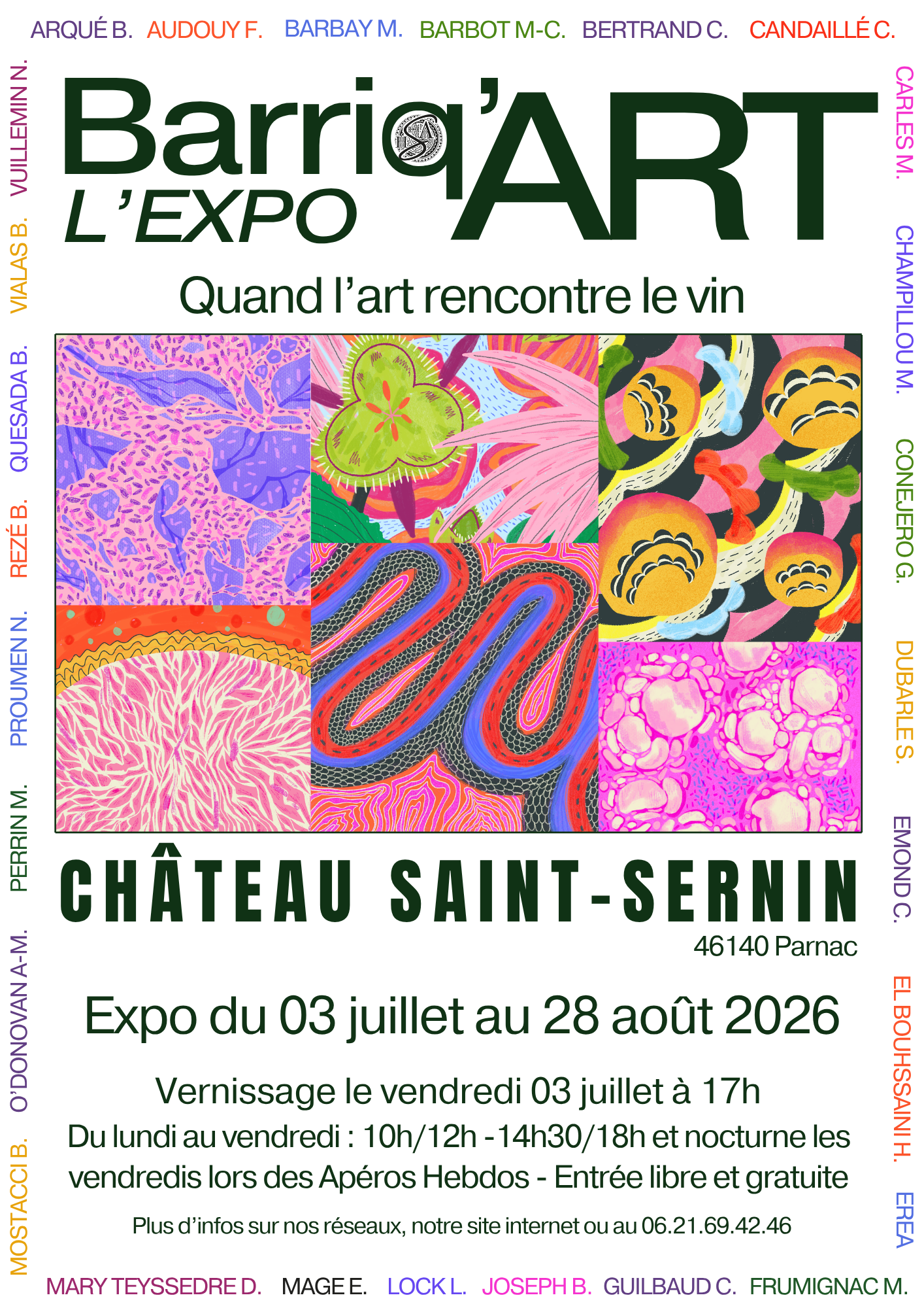 Exposition Barriq'Art au Château Saint-Sernin