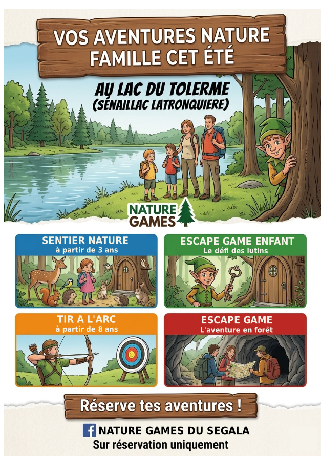 Nature Games au lac du Tolerme