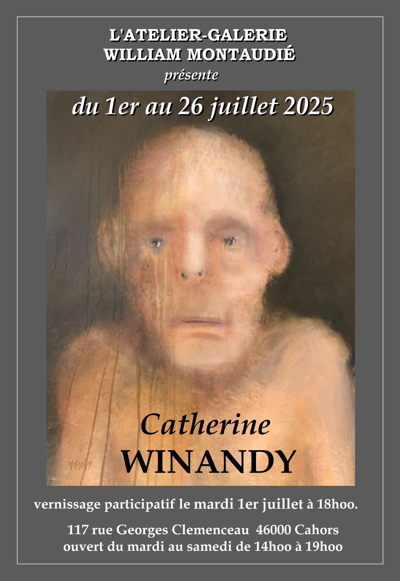 Exposition à l'atelier-galerie William Montaudié: Catherine Winandy