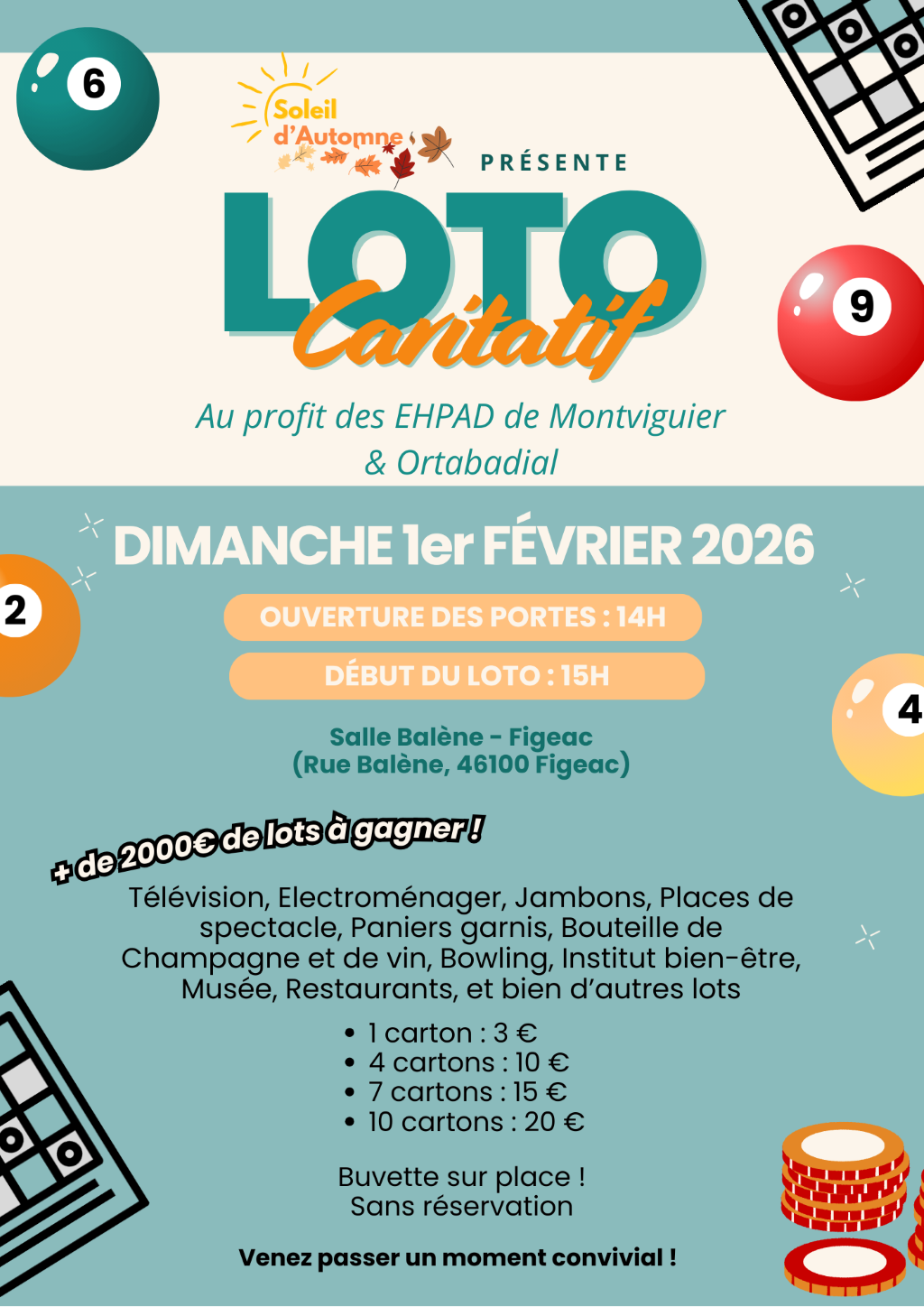 Loto caritatif à Figeac