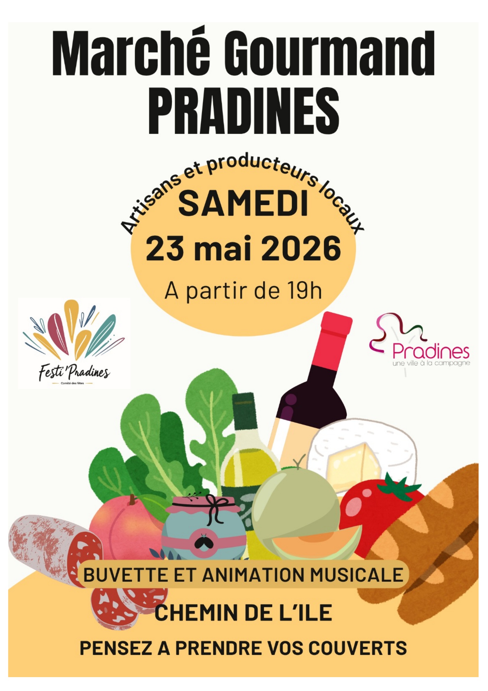 Marché gourmand à Pradines — visuel événement