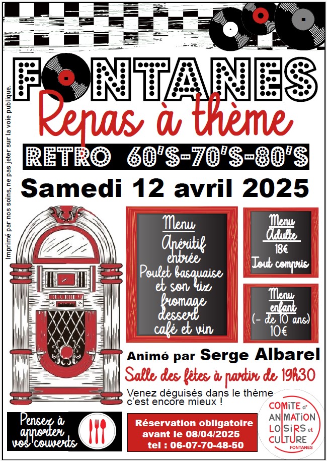 Repas à thème rétro