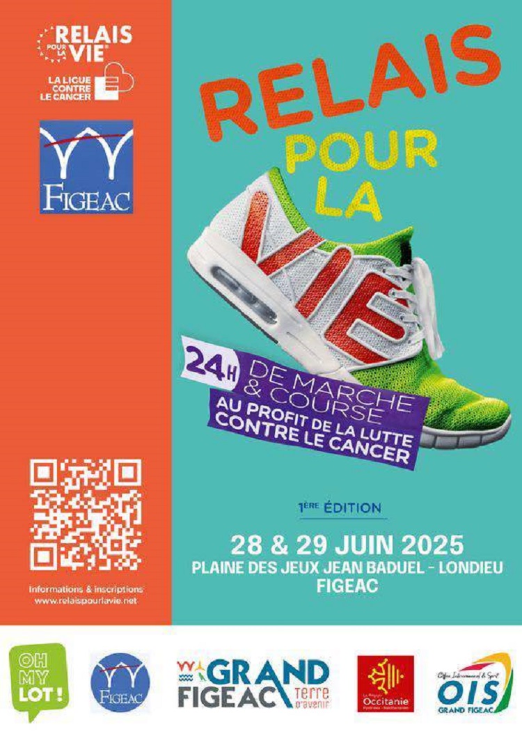 Relais Pour La Vie à Figeac, 24h de marche et de course