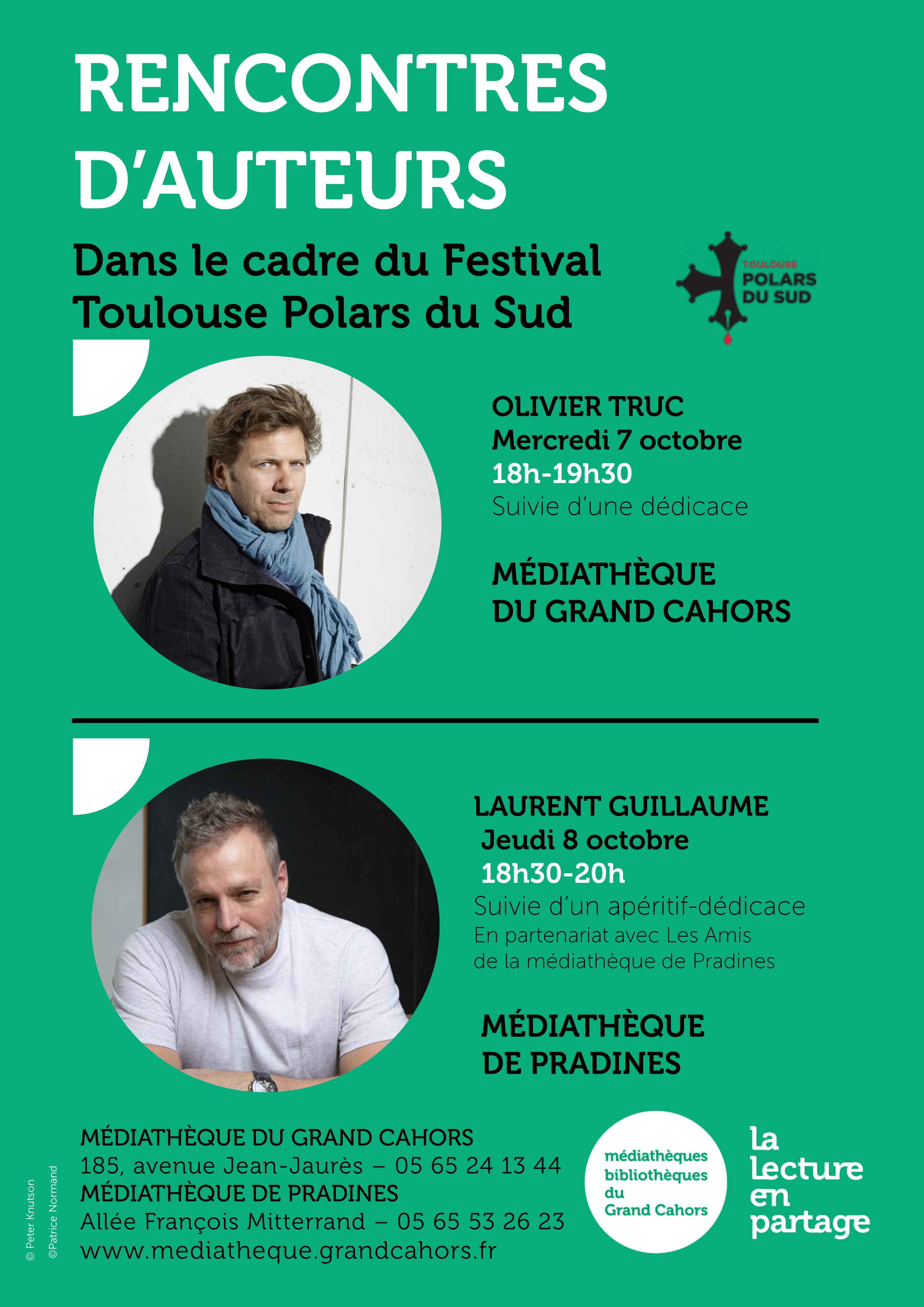 Rencontre d'auteur : Olivier Truc à la Médiathèque du Grand Cahors