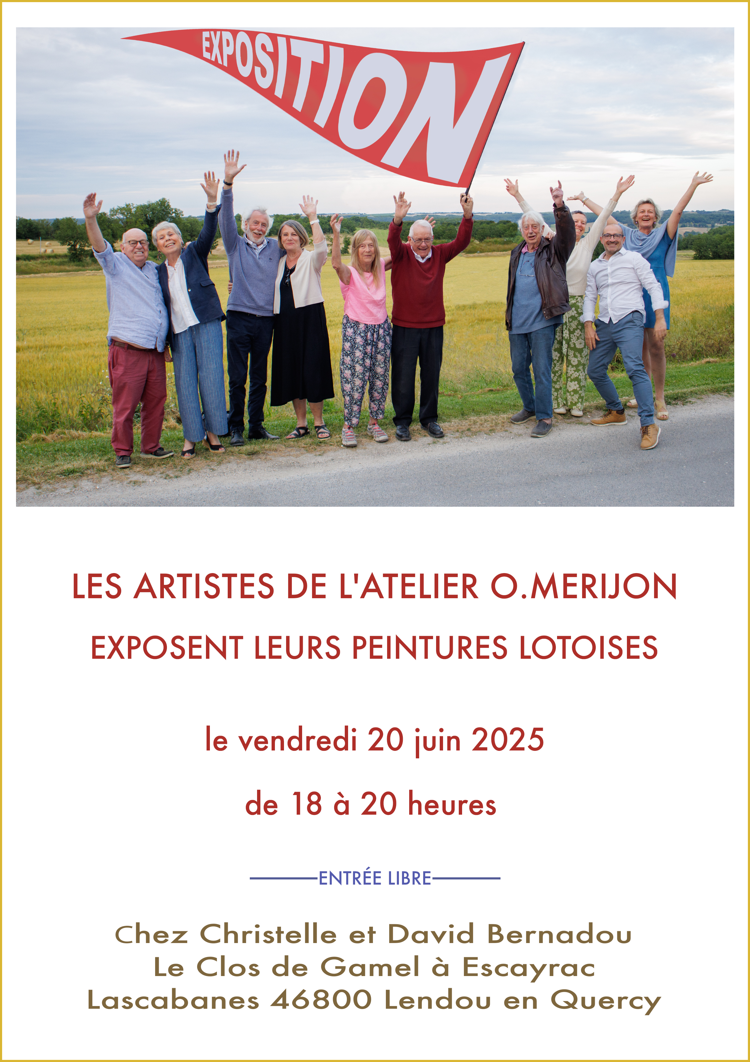 Vernissage au Clos de Gamel