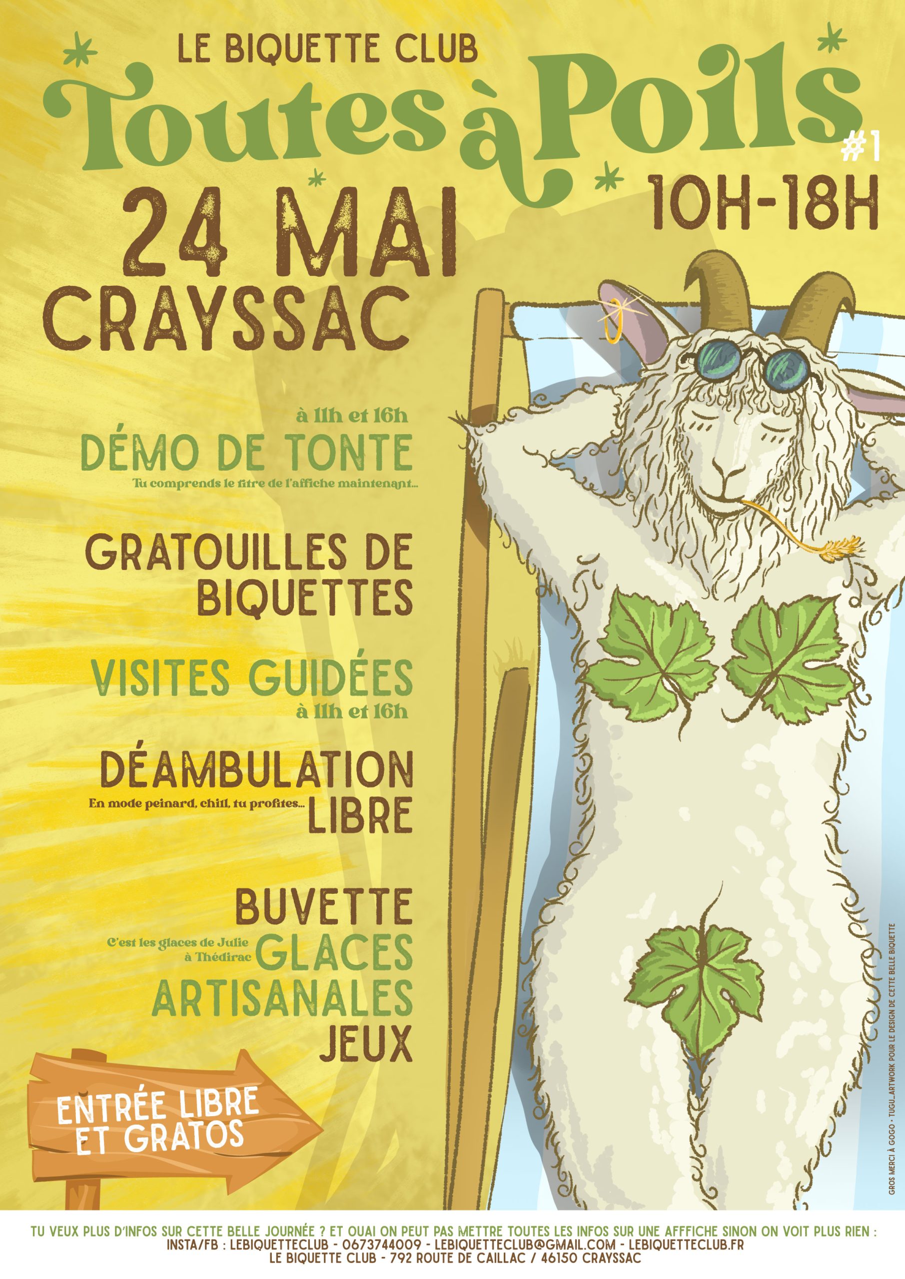 Toutes à Poils au Biquette Club