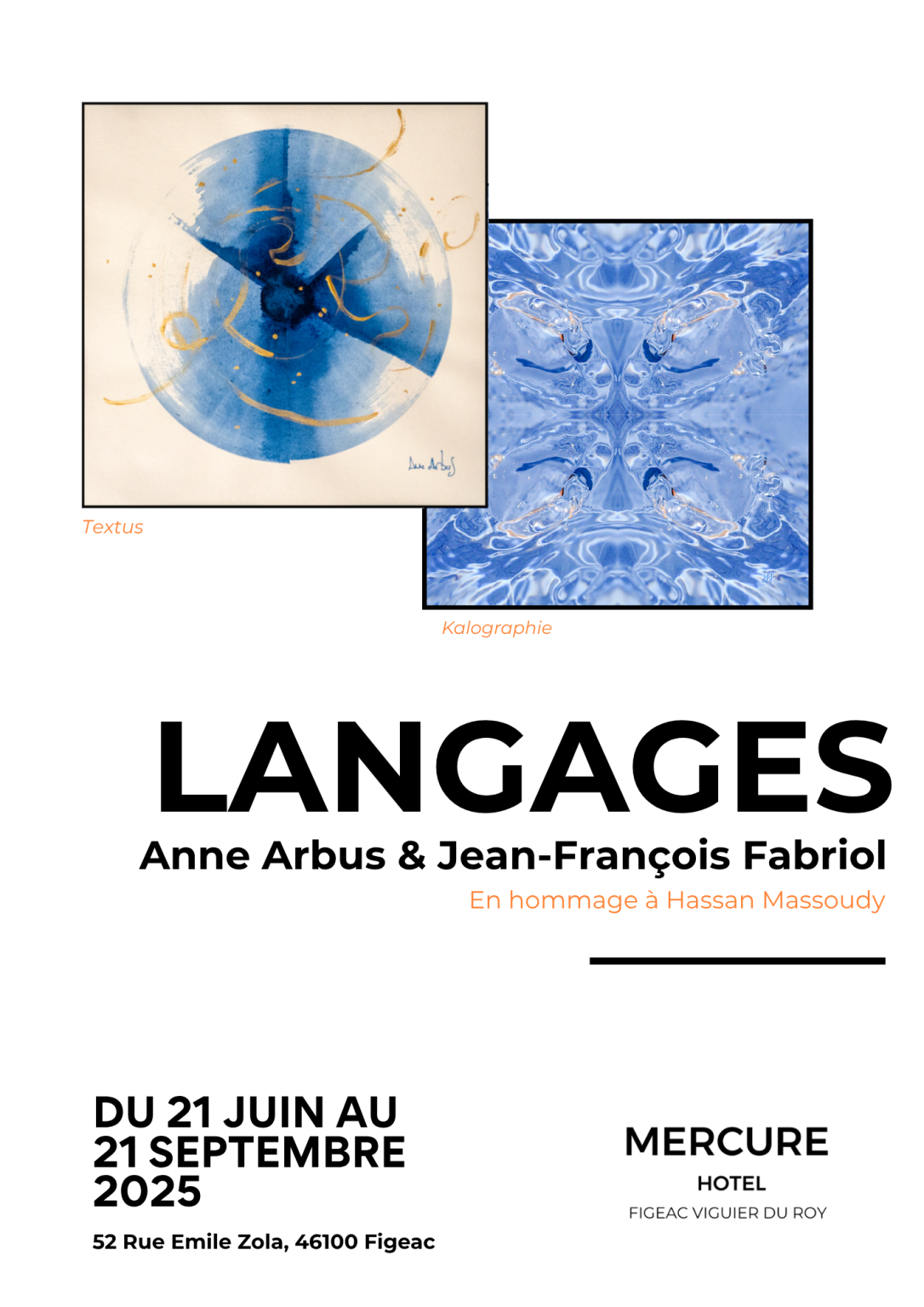 Exposition  "Langages" Hôtel Viguier du Roy Figeac