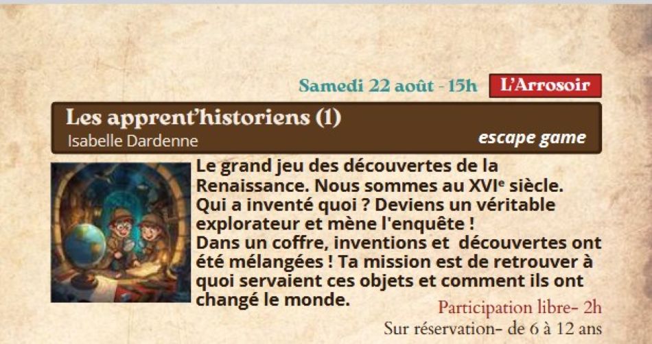 Festival Re-naissance à Figeac : les apprent’historiens !