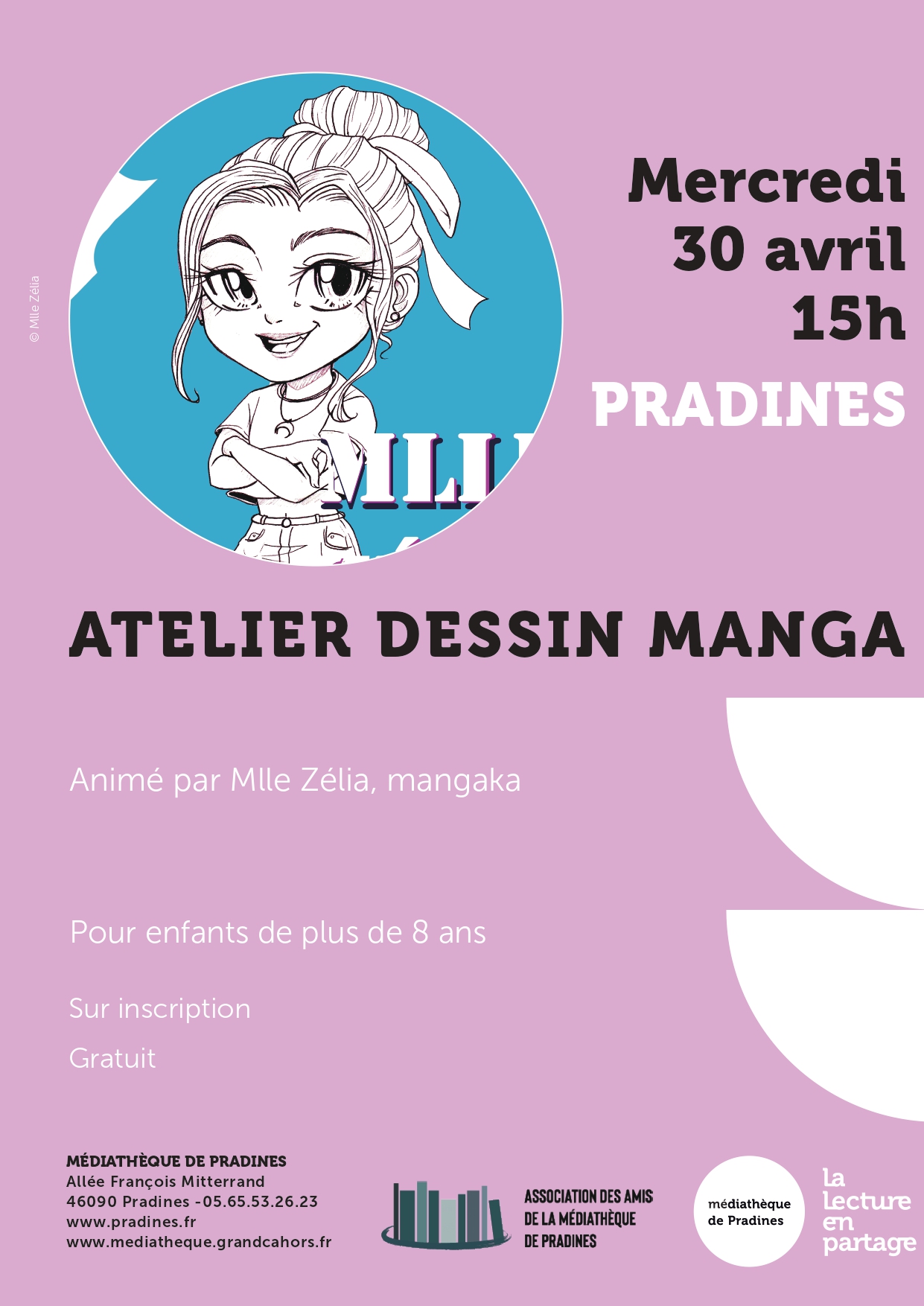 Atelier manga médiathèque de Pradines