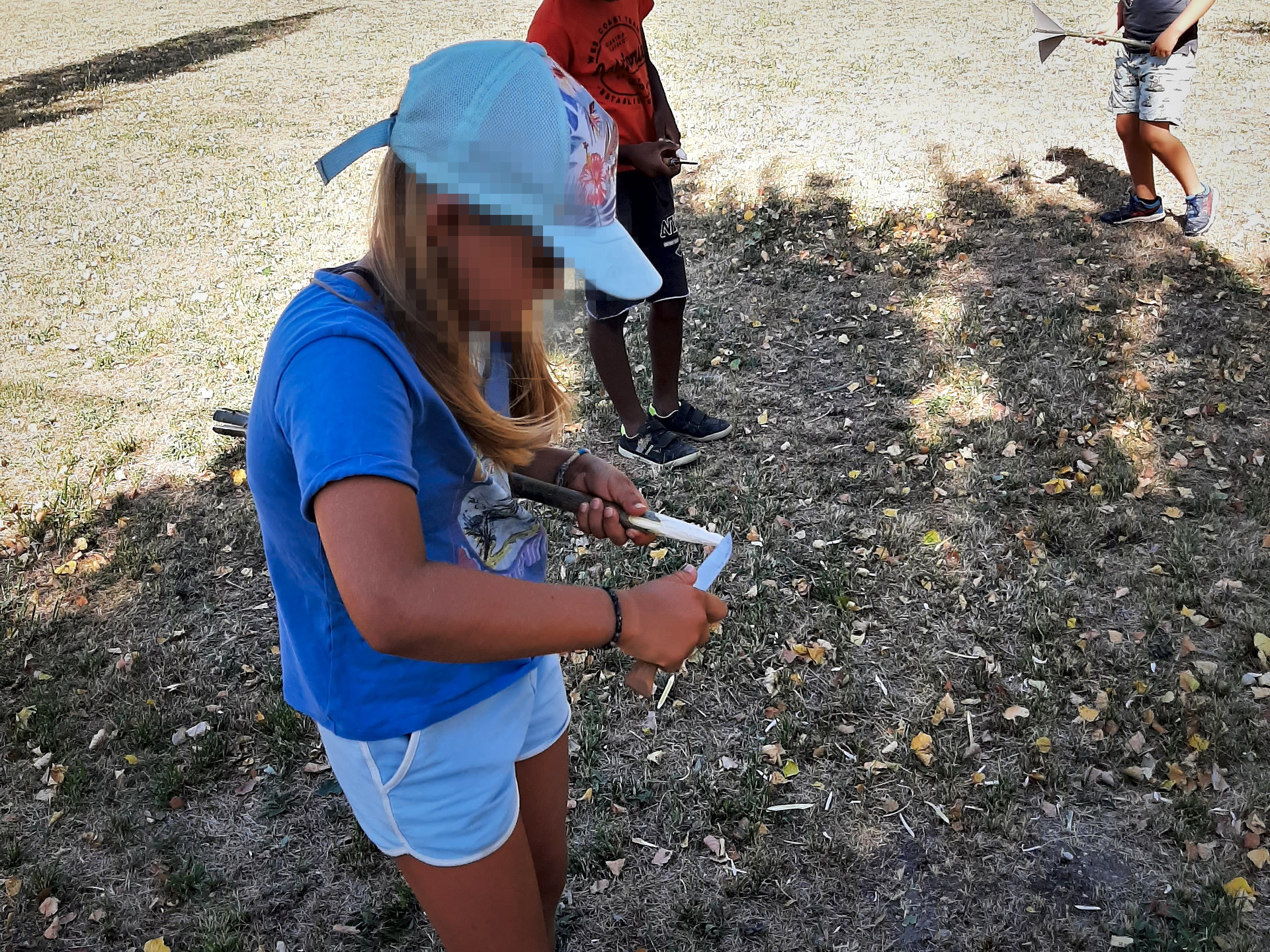 Atelier pédagogique bricolages en pleine nature
