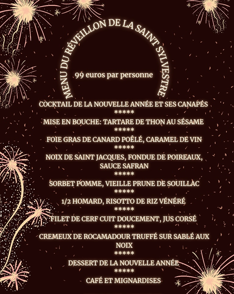 Menu de la Saint-Sylvestre à La Bergerie
