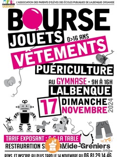 Bourse vêtements, jouets, puériculture à Lalbenque