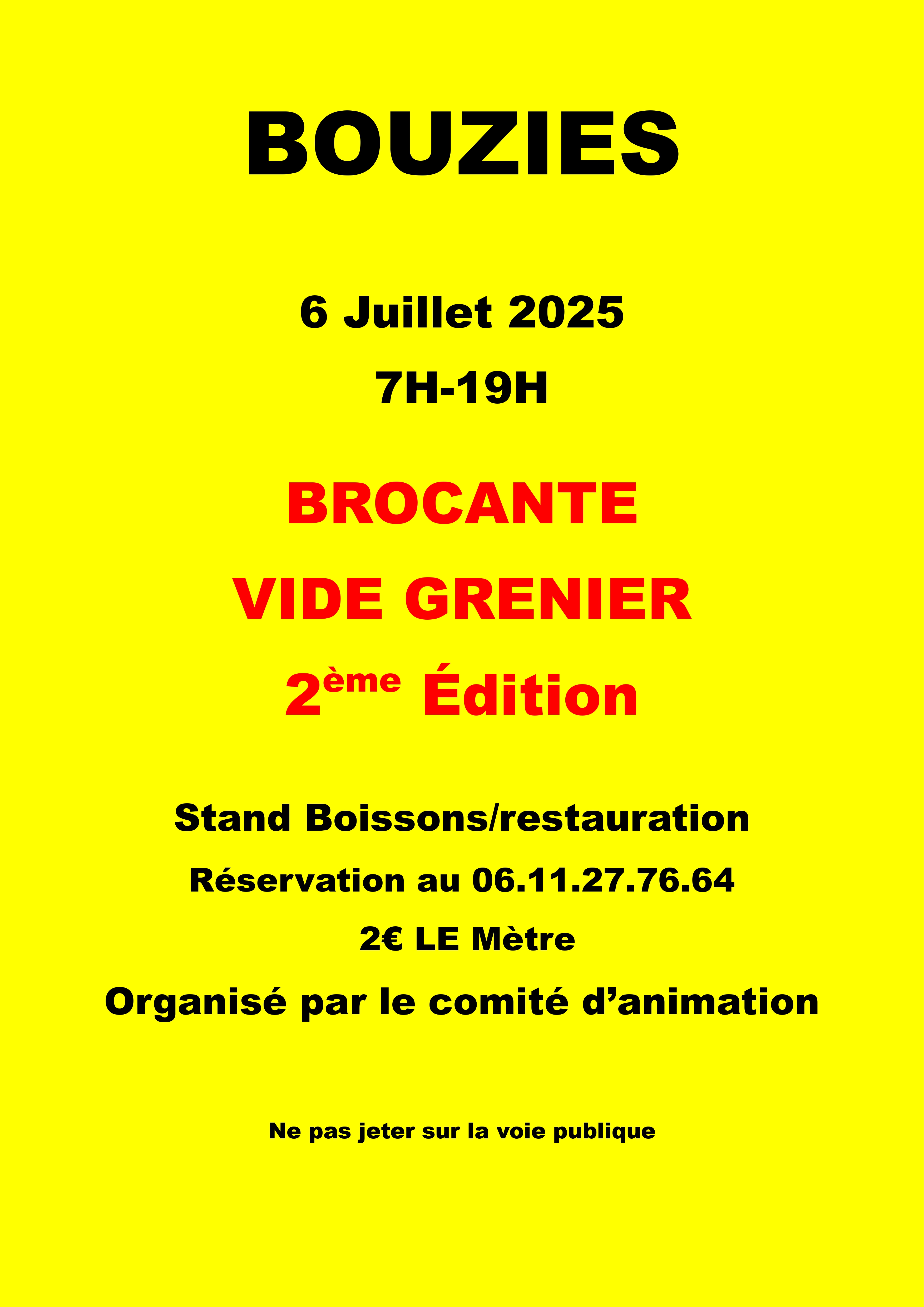 Vide-greniers à Bouziès