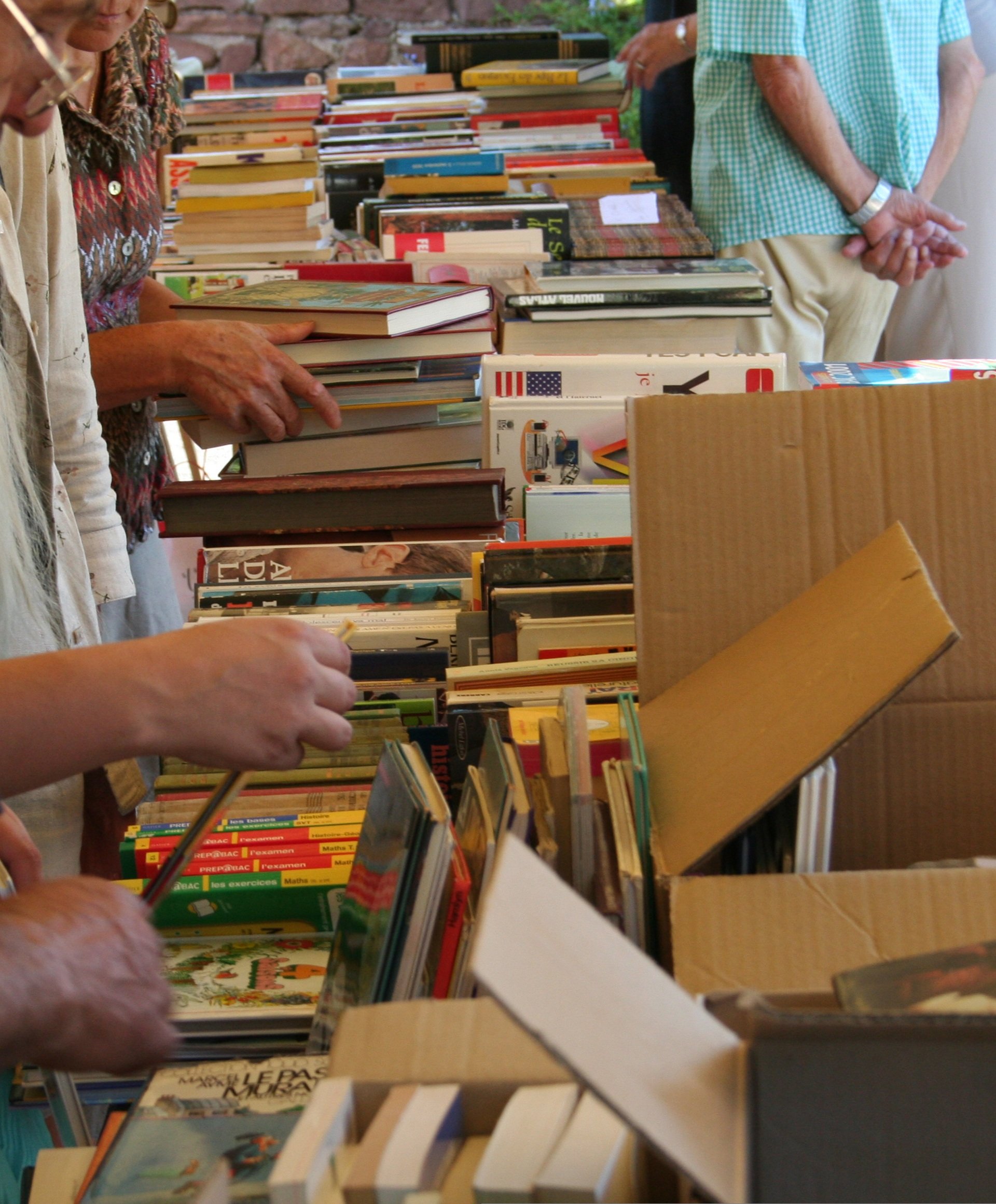 Bourse aux livres et marché aux fleurs — visuel événement