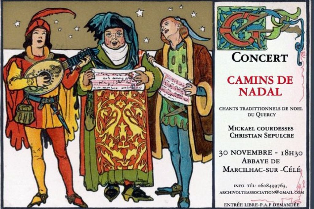 Concert  Camins de Nadal à Marcilhac-sur-Célé et stage de chants de noël du Quercy