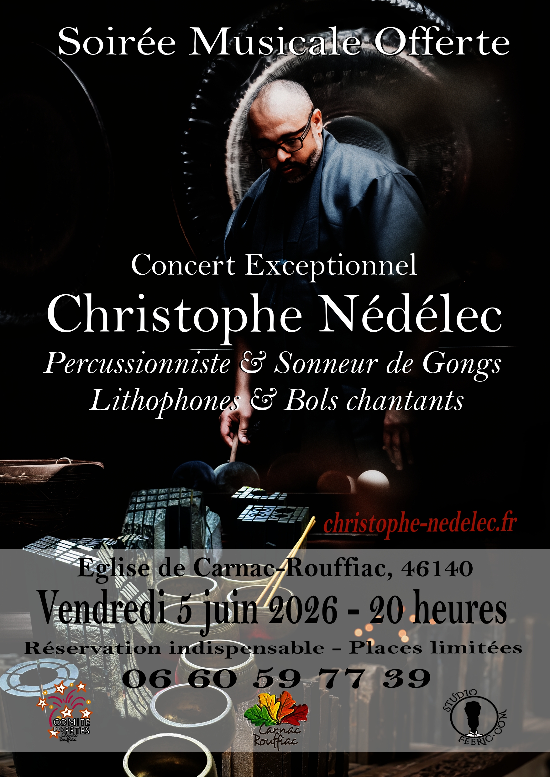 Concert exceptionnel Christophe Nédélec — visuel événement