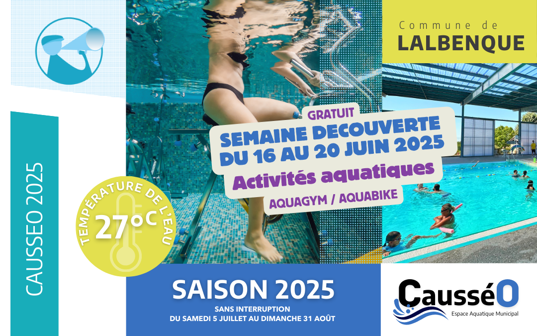 Semaine découverte à l'espace aquatique Causséo