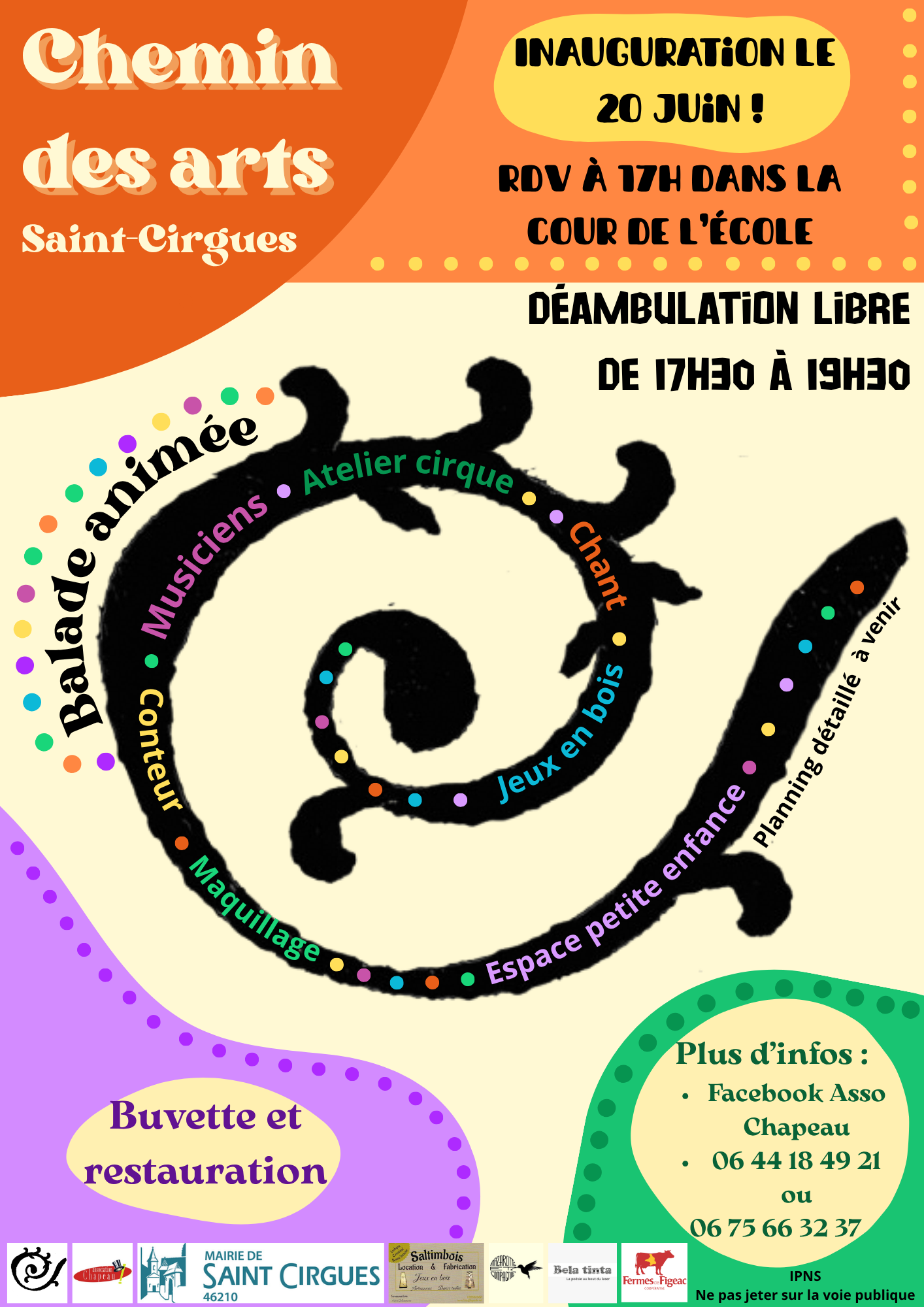Inauguration du Chemin des Arts et Fête de la musique à Saint-Cirgues