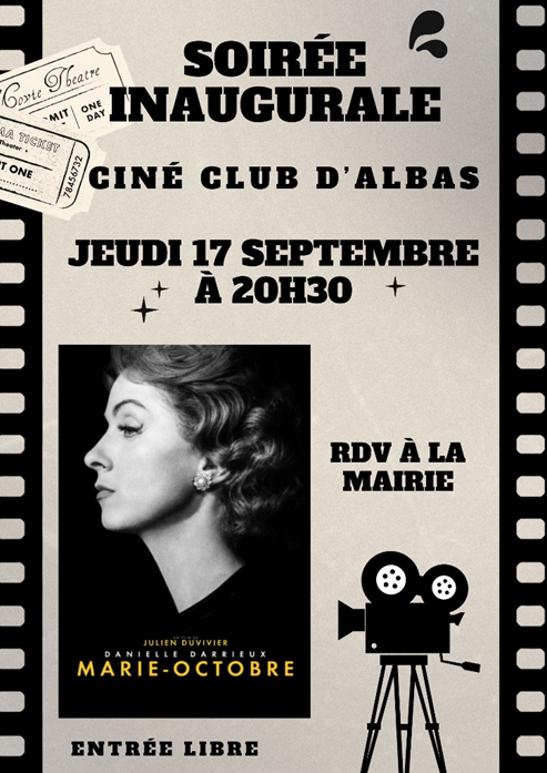 Soirée inaugurale du Ciné – Club d’Albas