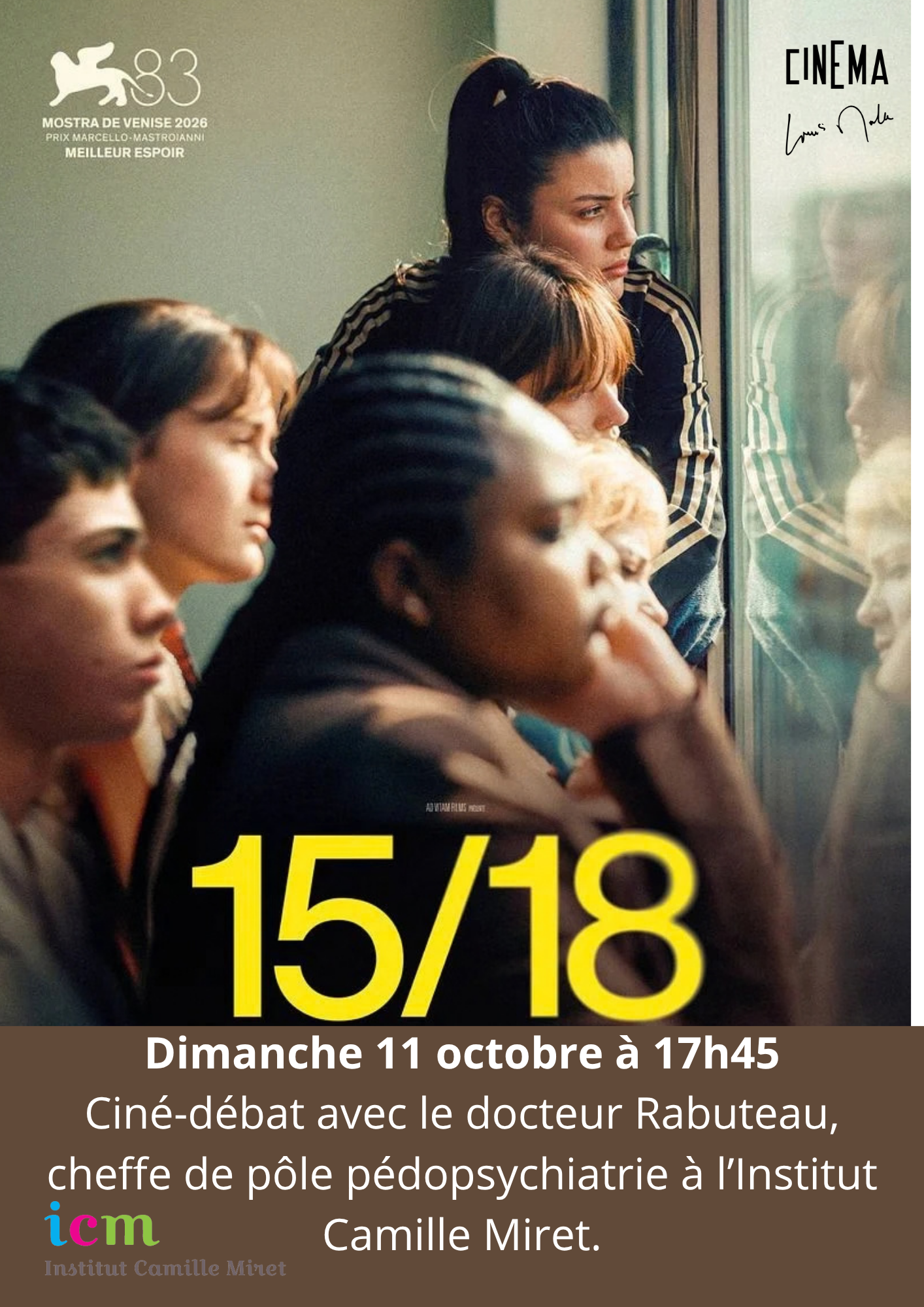 Ciné Débat avant première du film :"15/18"
