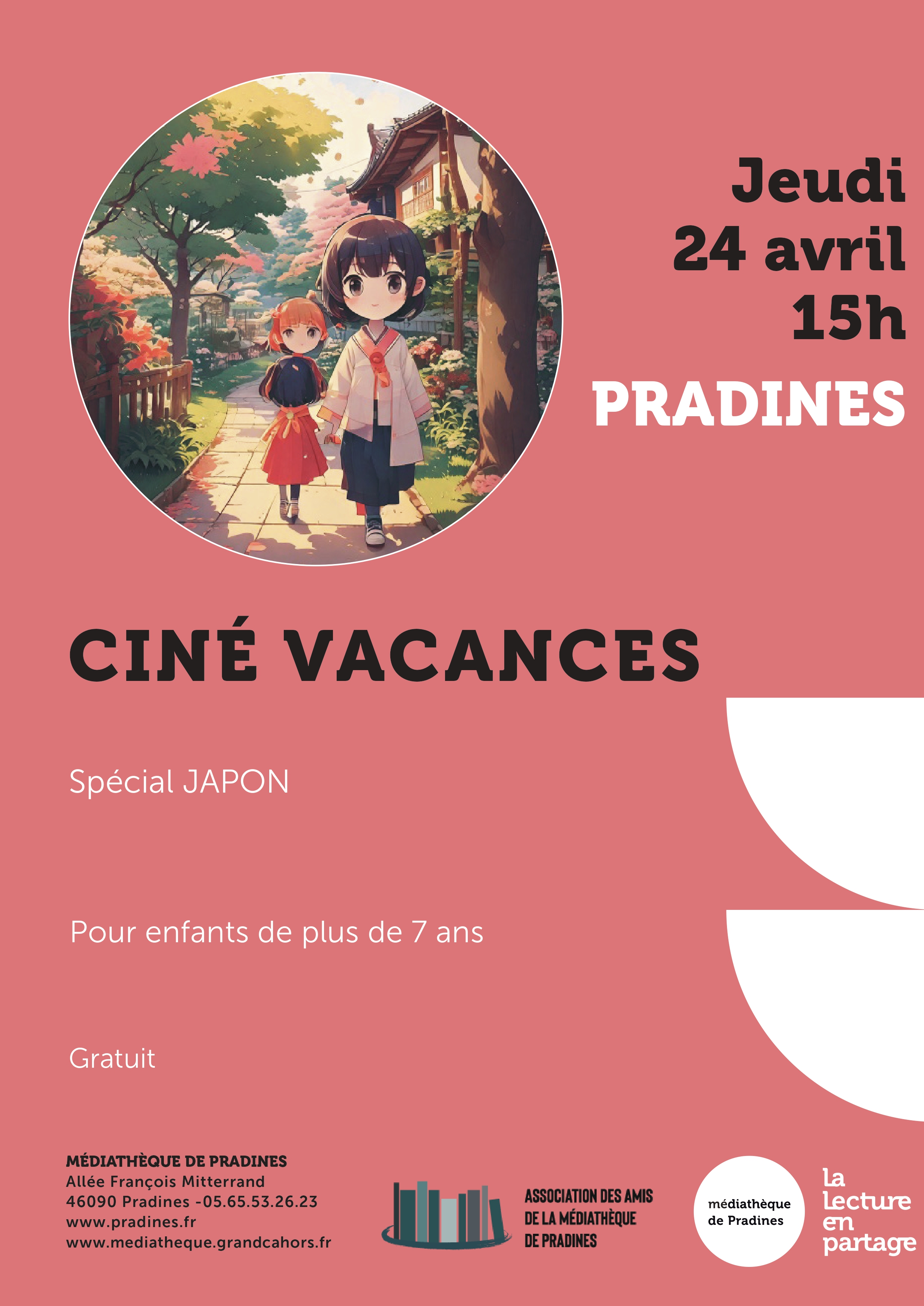 Ciné vacances à la médiathèque de Pradines