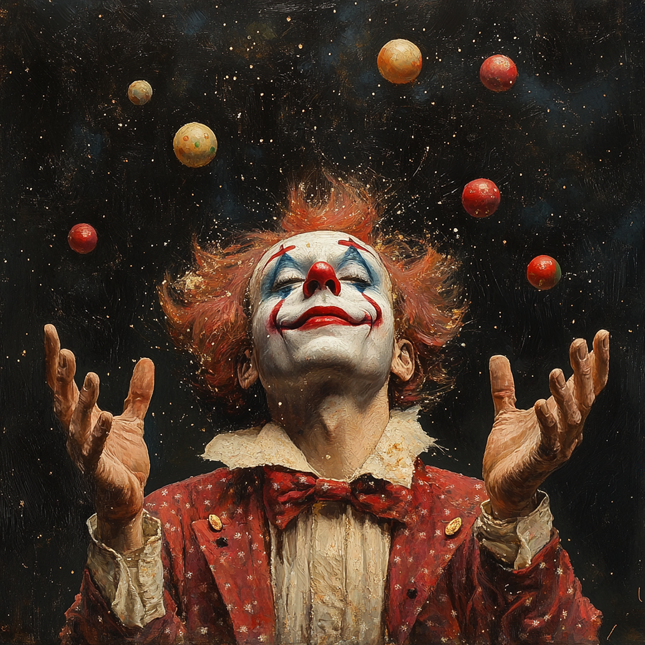 Spectacle de fables clownesques "Tomber sur un livre" par le clown Pataruc - Cie Gaf'Alu à l'Ostal