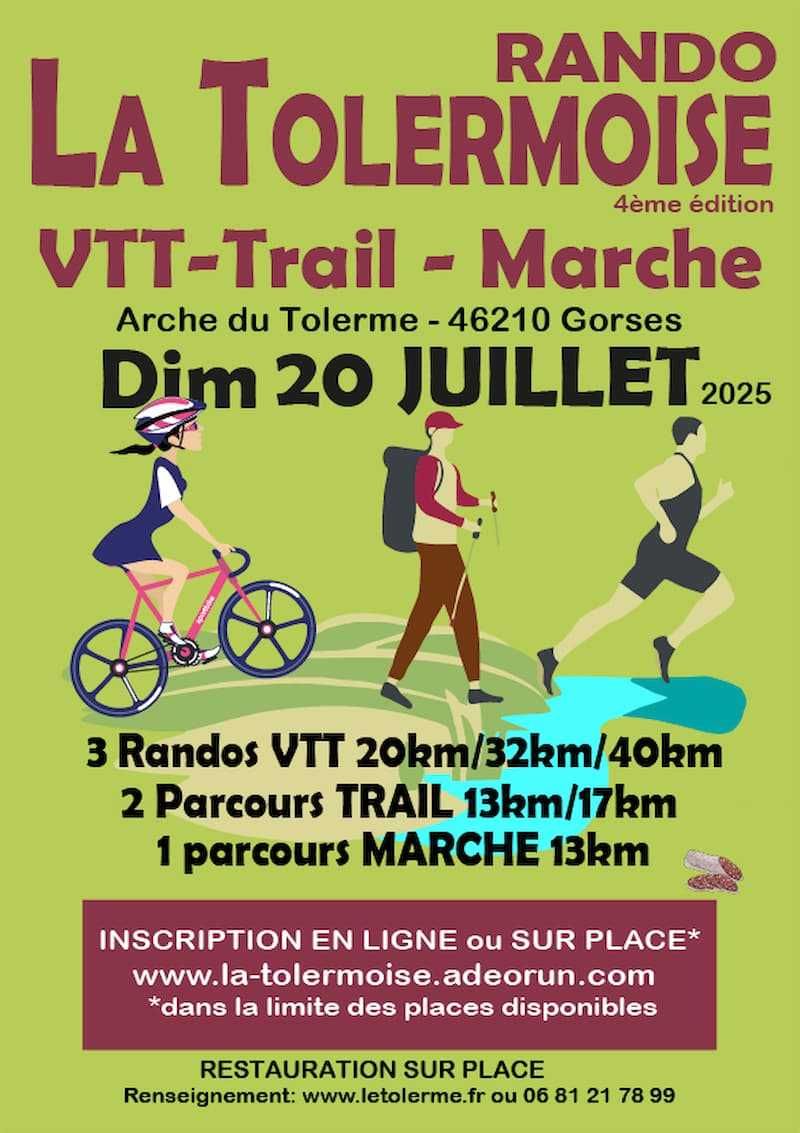 La Tolermoise rando, VTT Trail Marche