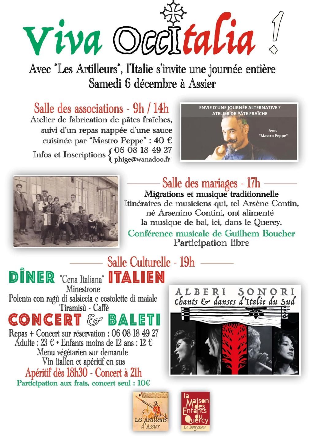 Journée : Viva OccItalia ! avec le groupe Alberi Sonori, à Assier