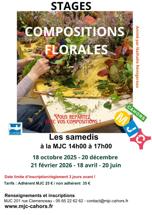 Compositions florales - MJC Cahors
