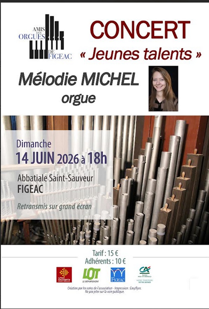 Concert des Orgues de Figeac - Jeunes talents