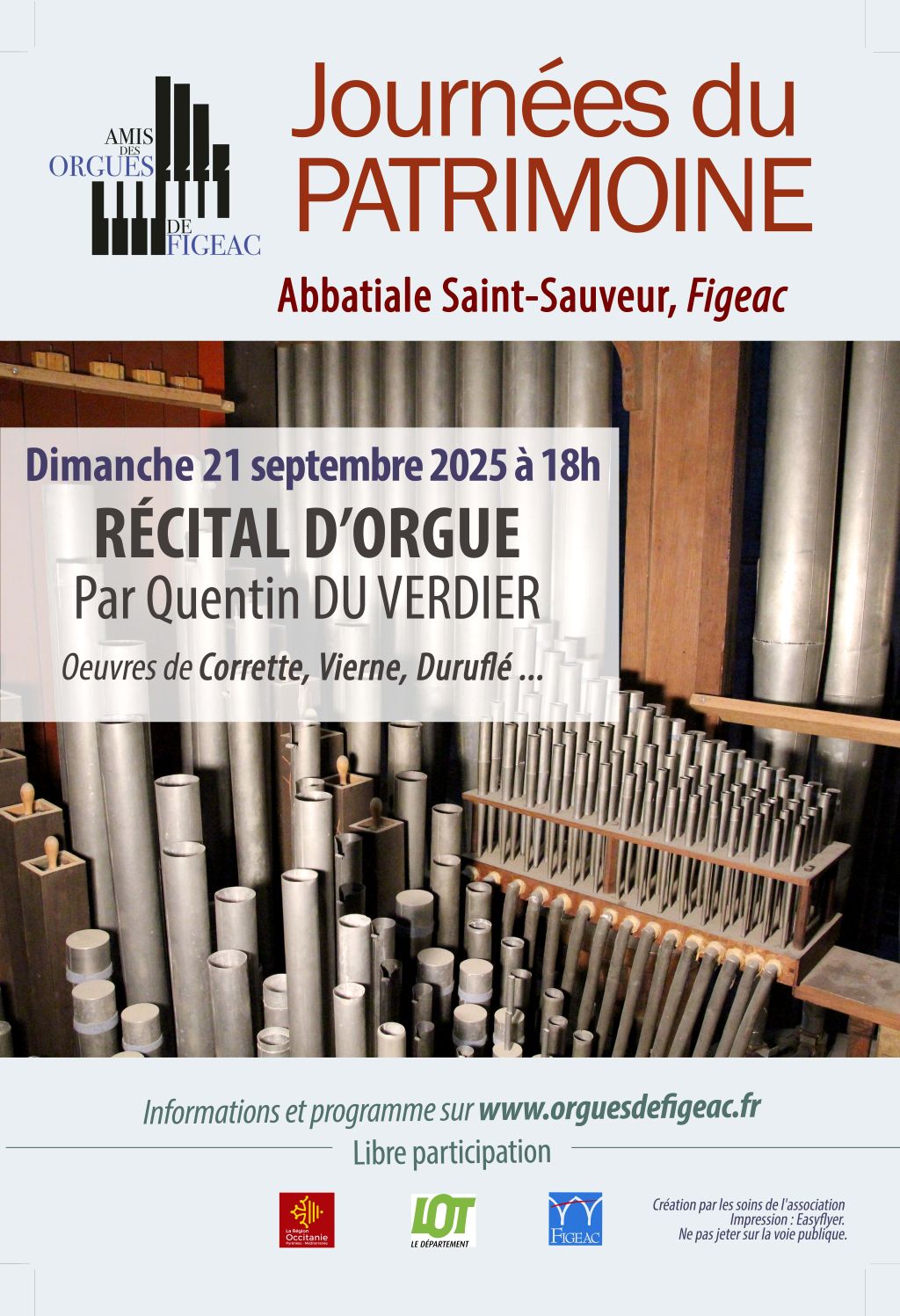 Concert des Amis des Orgues à Figeac