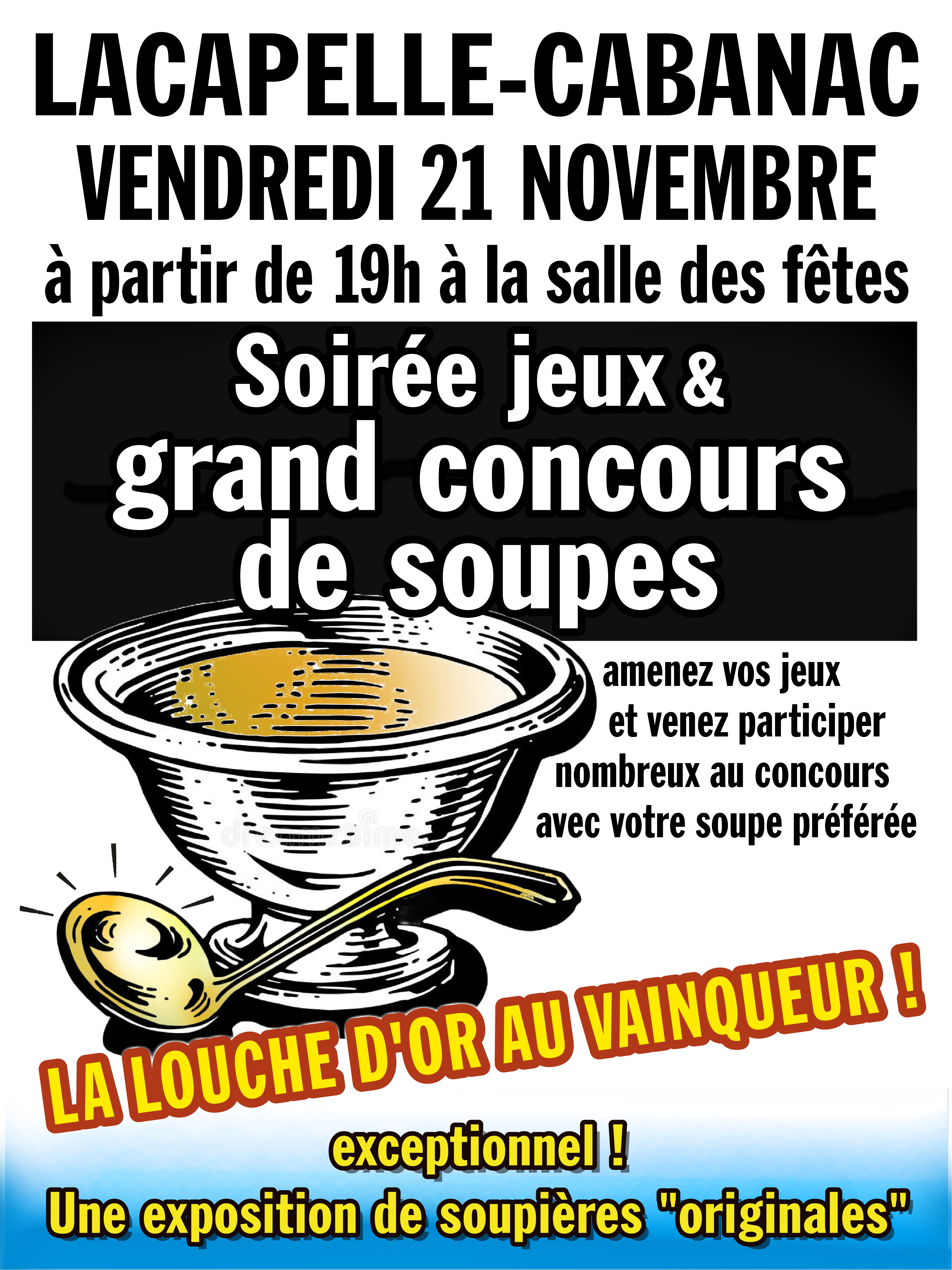 Soirée jeux & grand concours de soupes
