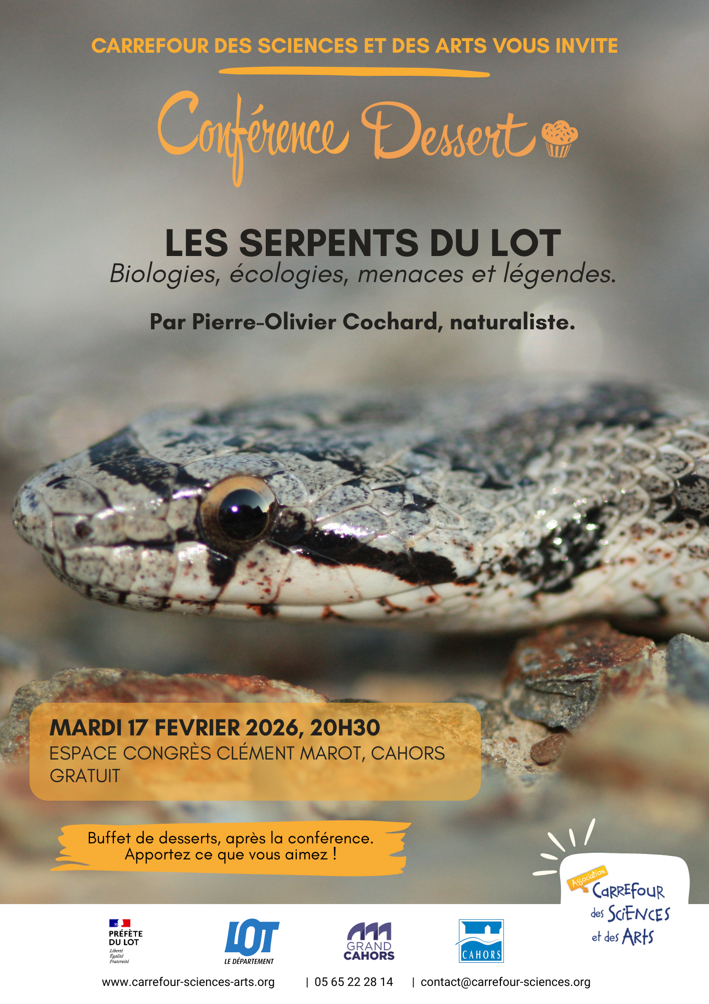 Conférence : Les serpents du Lot