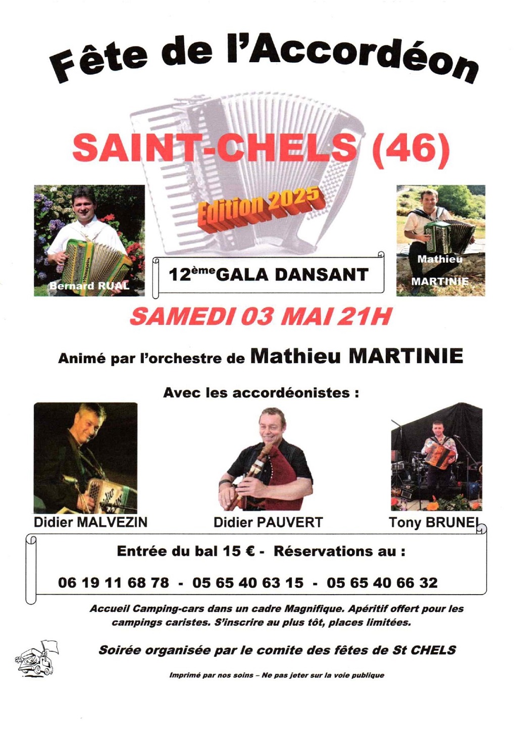 12ème Fête de l'Accordéon à Saint-Chels